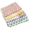 Papieren zakjes Mix - 50 stuks - 10x16 cm - wit met gekleurde stipjes - 40 gr/m2 / cadeauzakjes 
