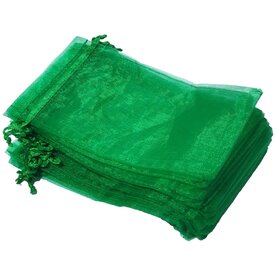 Organza zakjes - 50 stuks - 10x15 cm - Groen - cadeauzakjes organza stof - uitdeelzakjes - geschenkzakjes - geurzakjes maken