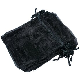 Organza Zakjes Zwart 7 x 9 cm - 50 stuks - Kleine Cadeauzakjes - Herbruikbaar - Voor Sieraden, Traktaties &amp; Bedankjes