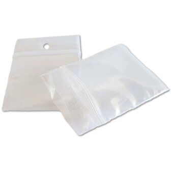 Gripzakjes 40x40 mm - mini zakjes - 200 stuks - hersluitbare zakjes klein - sieraden zakjes plastic