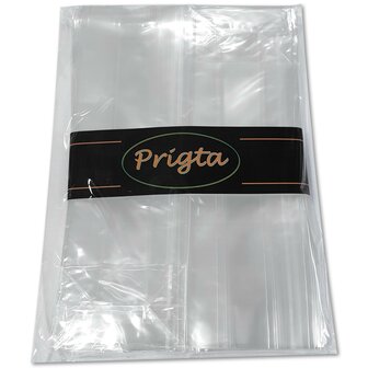 50x Uitdeelzakjes / traktatie zakjes - 8x5x25 cm - snoepzakjes - cellofaanzakjes transparant verpakking zakjes / geschenkzakjes cellofaan - blokbodemzakjes - plastic zakjes voor traktatie