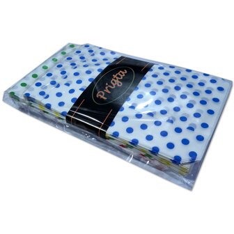 Cadeauzakjes papier Mix kleur - 100 stuks - 13,5x18 cm - Papieren kraft zakjes met stippen