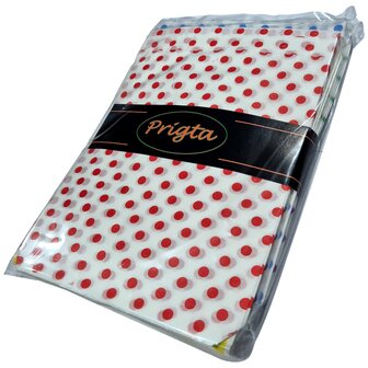 Cadeauzakjes papier Mix kleur - 50 stuks - 17,5x25 cm - Papieren kraft zakjes met stippen