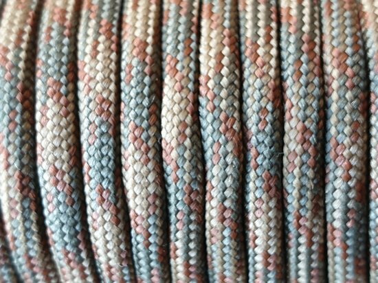 Paracord bruin grijs groen 4 mm