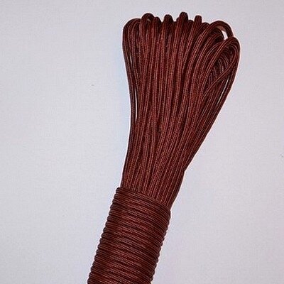 Paracord bruin zwart 4 mm 31 meter