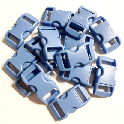 Paracord sluitingen licht blauw 20 stuks