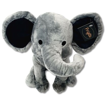 Knuffeldier - Olifant knuffel - Grijs - 25 cm - Pluche / baby cadeau