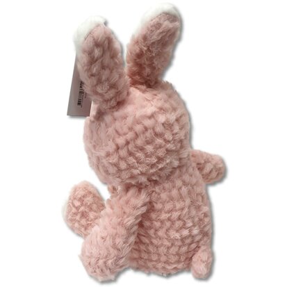 Knuffeldier - Knuffel konijn - roze - 25 cm - Pluche / baby cadeau