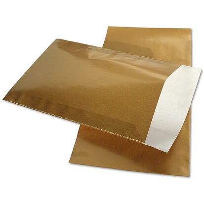 Papieren zakjes / cadeauzakjes - Goud kleurig - 50 stuks - 10x16 cm 