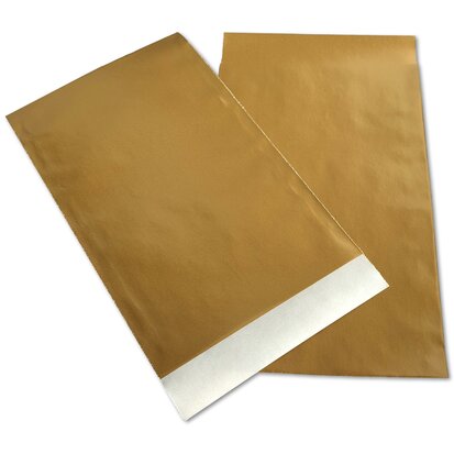 Papieren zakjes / cadeauzakjes - Goud kleurig - 50 stuks - 10x16 cm 