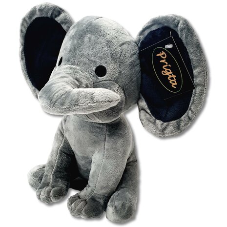 Knuffeldier - Olifant knuffel - Grijs - 25 cm - Pluche / baby cadeau