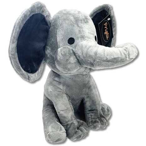 Knuffeldier - Olifant knuffel - Grijs - 25 cm - Pluche / baby cadeau