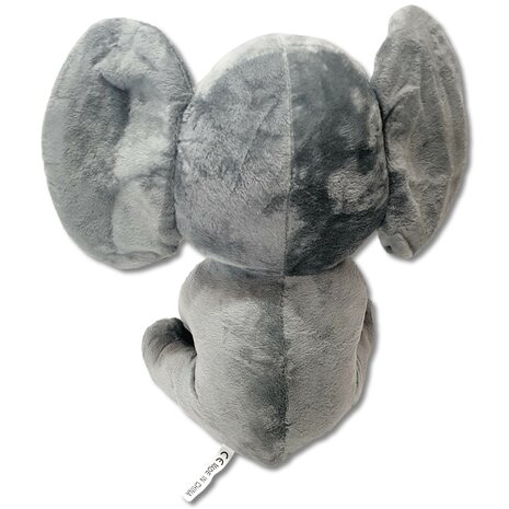 Knuffeldier - Olifant knuffel - Grijs - 25 cm - Pluche / baby cadeau