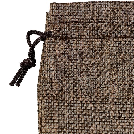 Kleine jute zakjes koffie bruin - 24 stuks  - 10x15 cm - cadeauzakjes herbruikbaar 