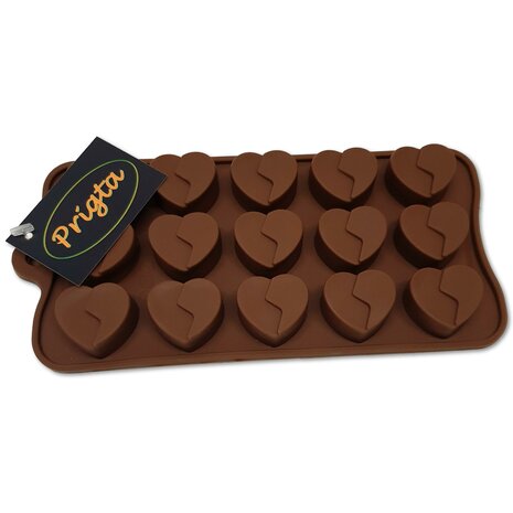 Silicone bonbon mold / baking molds - broken heart