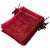 Organza Zakjes Bordeaux Rood 7 x 9 cm - 50 stuks - Luxe Cadeauzakjes - Herbruikbaar - Voor Sieraden, Bedankjes & Kerst - Satijnen Trekkoord