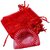 Organza Zakjes Rood 7x9 cm - 100 stuks - Kleine Cadeauzakjes - Herbruikbaar - Voor Sieraden, Bedankjes & Kerst - Met Satijnen Trekkoord