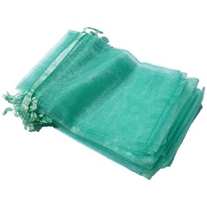 Organza zakjes - 100 stuks - 10x15 cm - Turquoise - cadeauzakjes organza stof - uitdeelzakjes - geschenkzakjes - geurzakjes maken