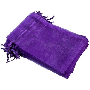 Organza zakjes - 100 stuks - 10x15 cm - Paars - cadeauzakjes organza stof - uitdeelzakjes - geschenkzakjes - geurzakjes maken