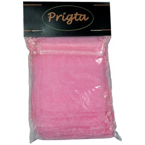 Organza Zakjes Roze 7 x 9 cm - 50 stuks - Kleine Cadeauzakjes - Herbruikbaar - Voor Bedankjes, Babyshower & Sieraden