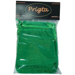 Organza Zakjes Groen 7 x 9 cm - 50 stuks - Kleine Cadeauzakjes - Herbruikbaar - Voor Kerst, Sieraden & Bedankjes