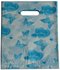 Plastic cadeau tasjes 25x20 vlinders blauw (100 stuks)
