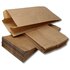 Papieren zakjes - met zijvouw - 0,5 pond - 50 stuks -  bruin - 11x8x23cm / fruitzakken