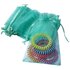 Organza zakjes - 100 stuks - 10x15 cm - Turquoise - cadeauzakjes organza stof - uitdeelzakjes - geschenkzakjes - geurzakjes maken_