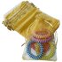 Organza zakjes - 100 stuks - 10x15 cm - Goud - cadeauzakjes organza stof - uitdeelzakjes - geschenkzakjes kerst - geurzakjes maken_