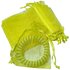 Organza Zakjes Geel 7 x 9 cm - 50 stuks - Kleine Cadeauzakjes - Herbruikbaar - Voor Feestjes & Bedankjes - Satijnen Trekkoord_