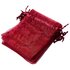 Organza Zakjes Bordeaux Rood 7x9 cm - 100 stuks - Luxe Cadeauzakjes - Herbruikbaar - Voor Sieraden, Bedankjes & Kerst - Satijnen Trekkoord_